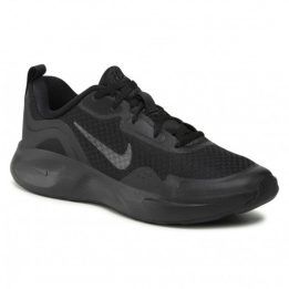 Vaikiški sportbačiai su raišteliais Nike Wearallday, juodi