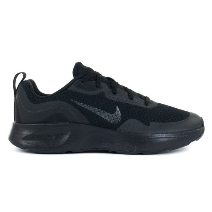 Vaikiški sportbačiai su raišteliais Nike Wearallday, juodi