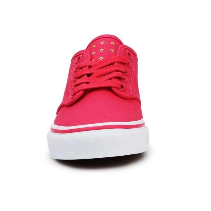 Moteriški žemo profilio sportbačiai Vans Camden Stripe, raudoni