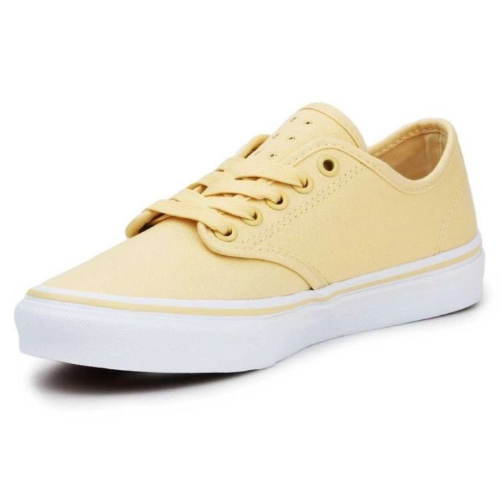 Moteriški žemo profilio laisvalaikio batai Vans Camden Stripe, geltoni