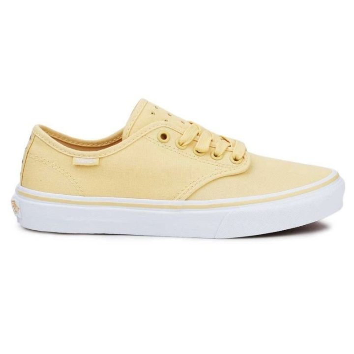 Moteriški žemo profilio laisvalaikio batai Vans Camden Stripe, geltoni