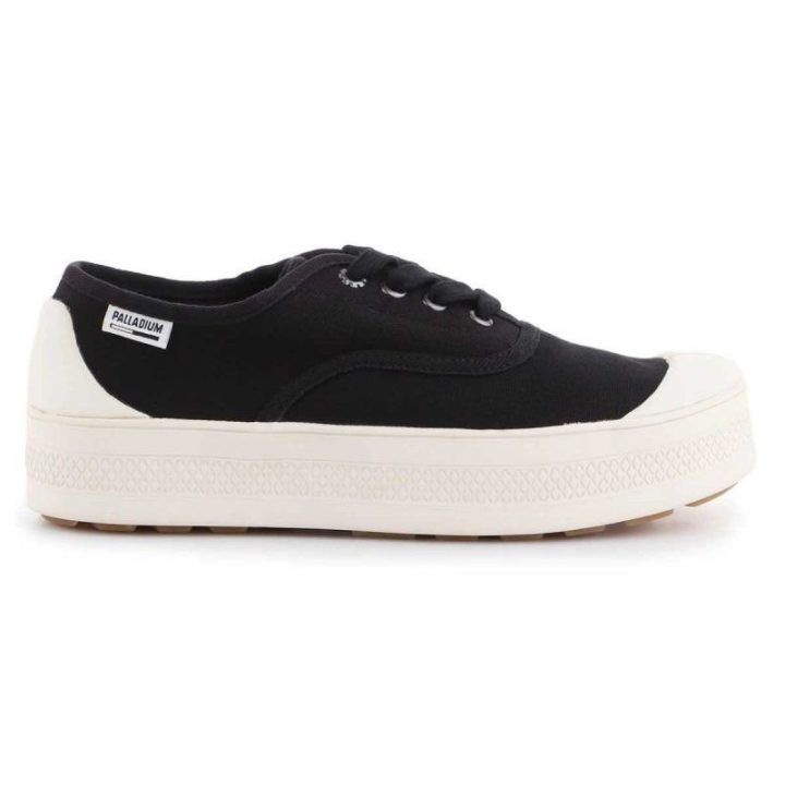 Elegantiški moteriški žemi kedai Palladium Sub Low CVS, juodi