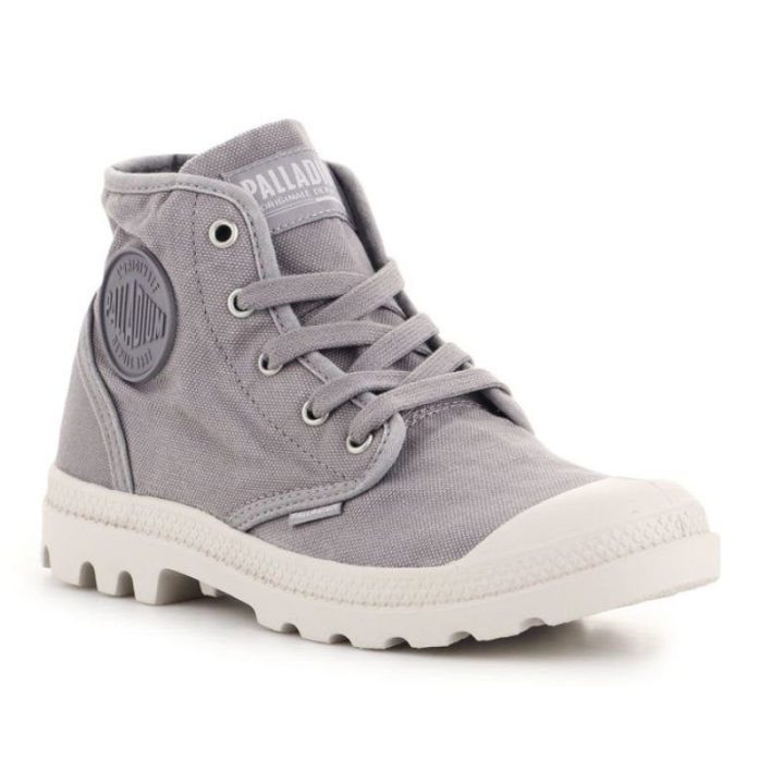 Moteriški sportbačiai aukštu auliuku Palladium Pampa Hi, pilki