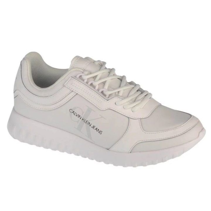 Moteriški sportbačiai su storu padu Calvin Klein Runner Laceup, balti