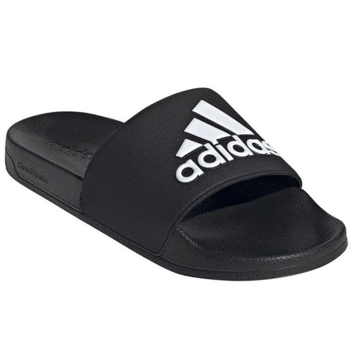 Uniseks šlepetės su Cloudfoam vidpadžiu adidas Adilette Shower, juodos