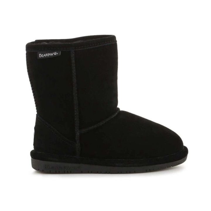 Vaikiški odiniai žieminiai batai Bearpaw Emma, juodi
