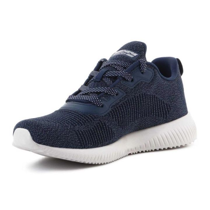 Moteriški sportbačiai su raišteliais Skechers, tamsiai mėlyni