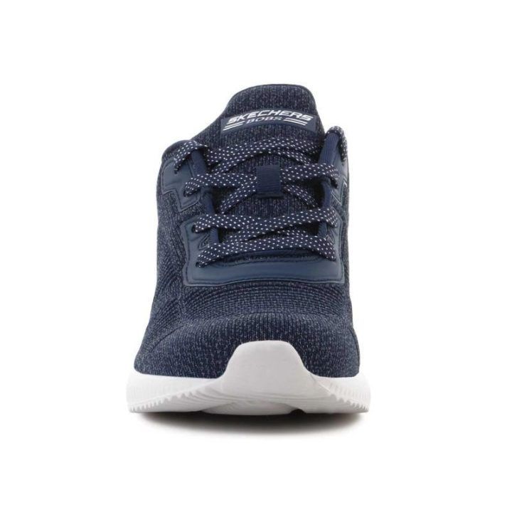 Moteriški sportbačiai su raišteliais Skechers, tamsiai mėlyni