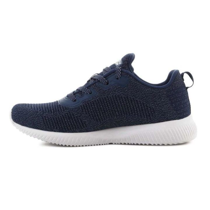 Moteriški sportbačiai su raišteliais Skechers, tamsiai mėlyni