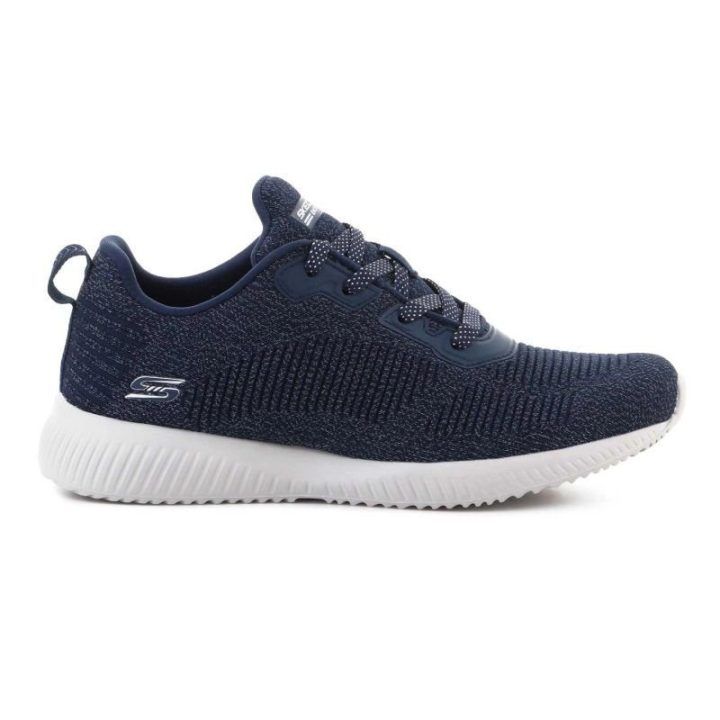 Moteriški sportbačiai su raišteliais Skechers, tamsiai mėlyni