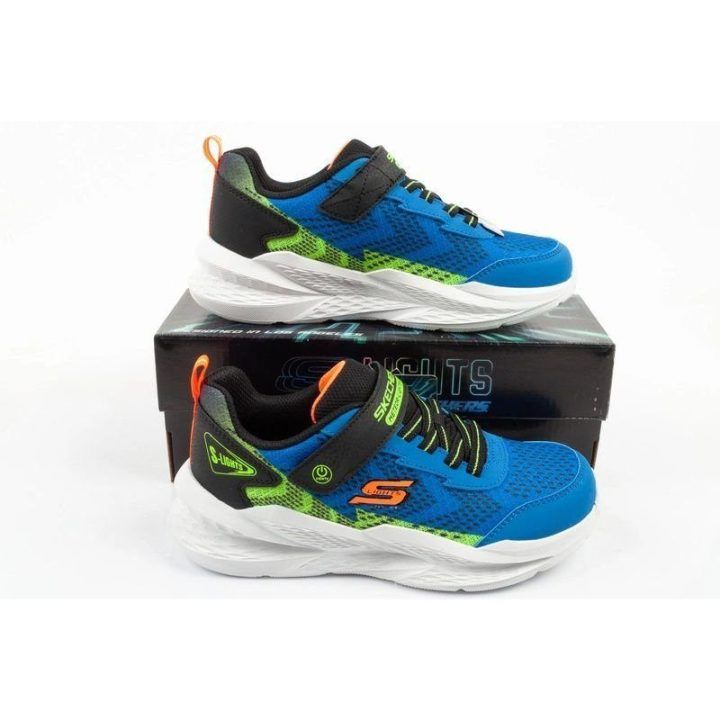 Sportbačiai berniukams su šviečiančiu LED tarppadžiu Skechers Meteor-Lights