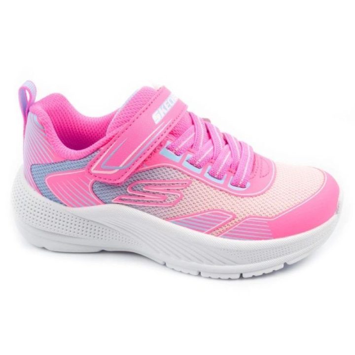 Sportbačiai mergaitėms su lipuku Skechers Microspec Advance