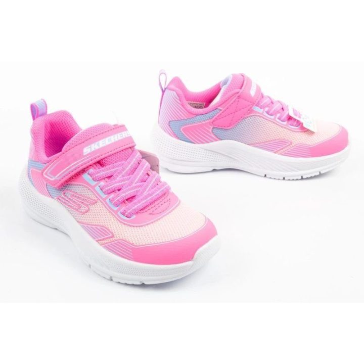 Sportbačiai mergaitėms su lipuku Skechers Microspec Advance