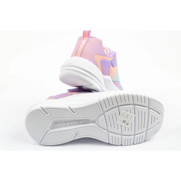 Sportbačiai mergaitėms su blizgiu tinkleliu Skechers Microspec Advance