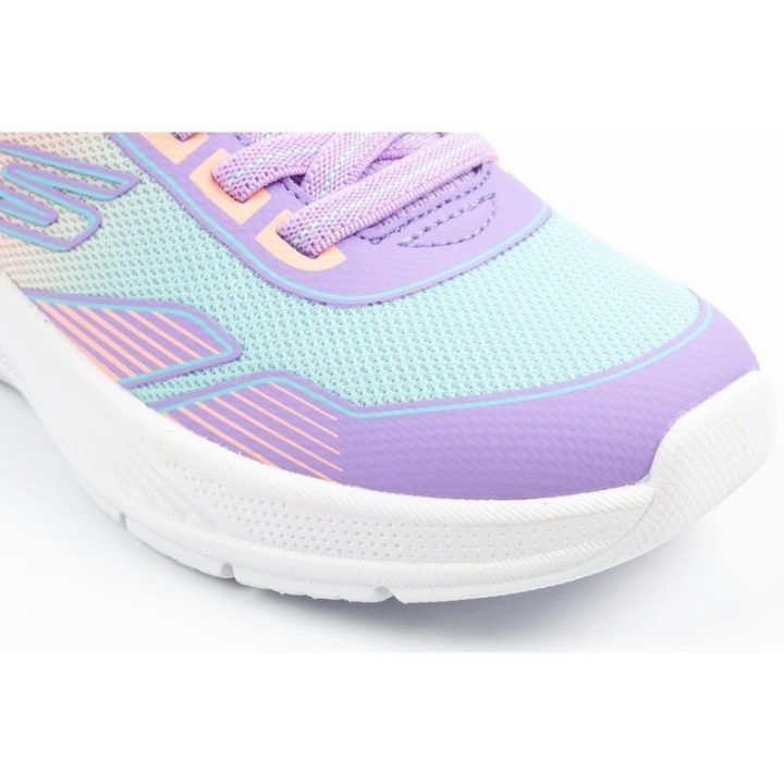 Sportbačiai mergaitėms su blizgiu tinkleliu Skechers Microspec Advance