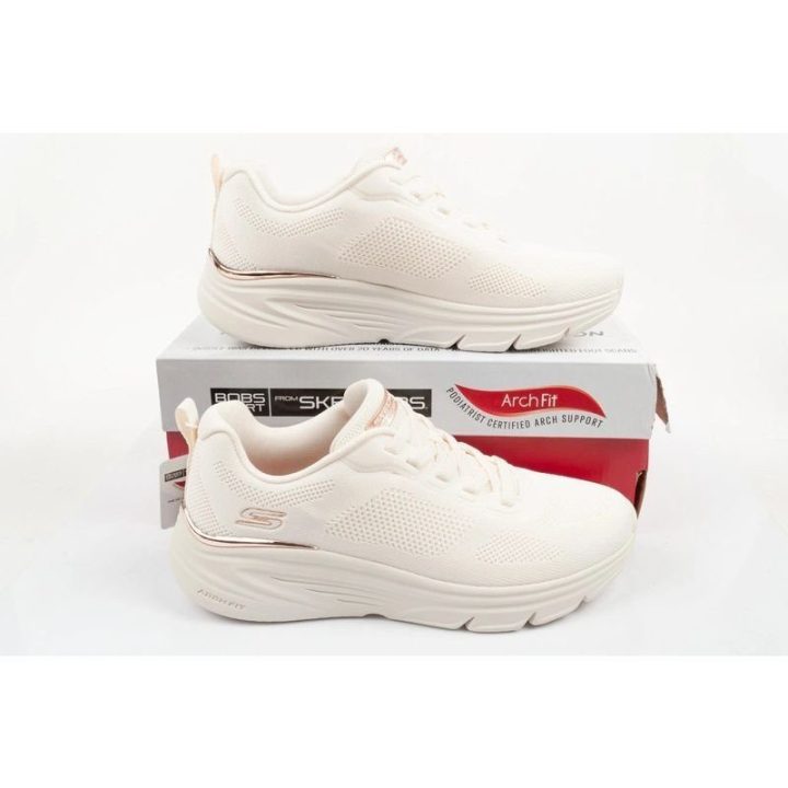 Moteriški sportbačiai Skechers BOBS Sport Arch Fit Elev8, ekru