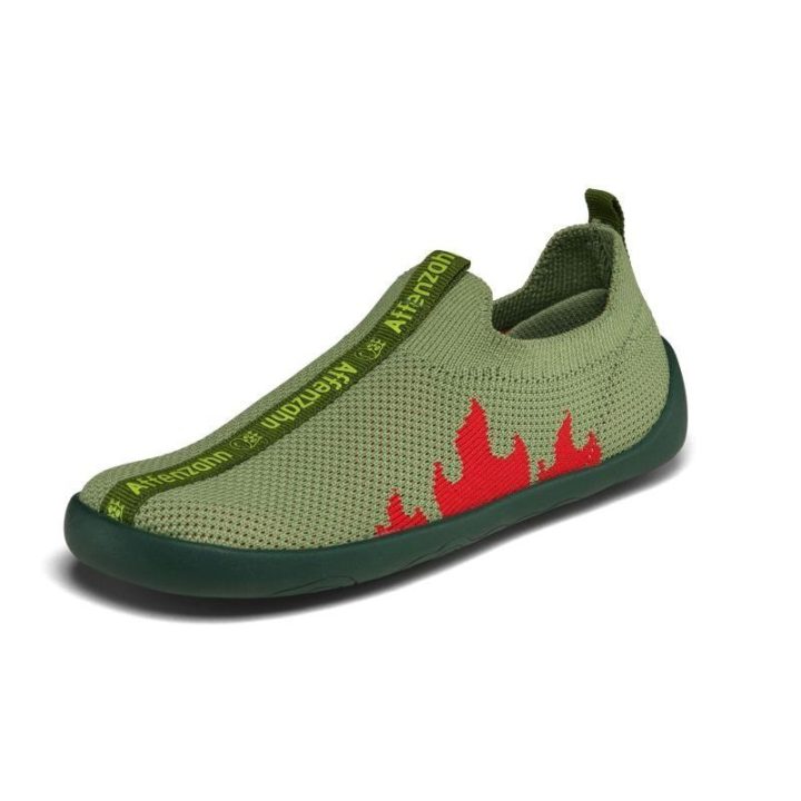 Vaikiškos megztos barefoot tipo šlepetės Affenzahn Flinky Dragon