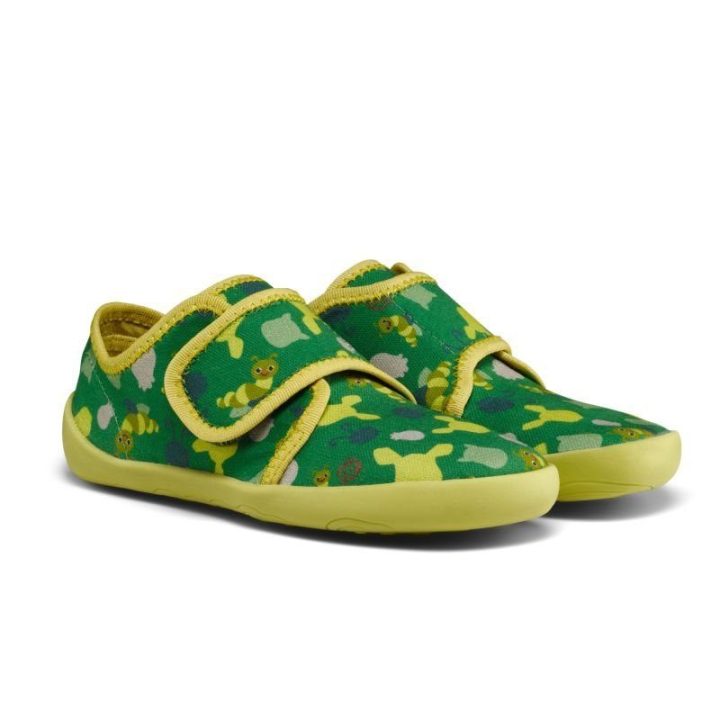 Vaikiškos barefoot tipo šlepetės Affenzahn Movy Caterpillar