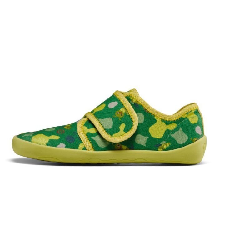Vaikiškos barefoot tipo šlepetės Affenzahn Movy Caterpillar