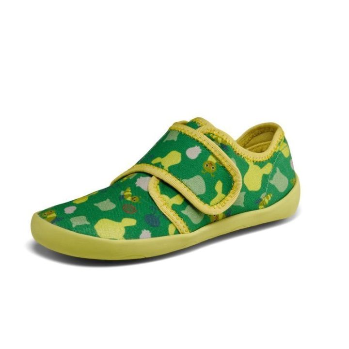 Vaikiškos barefoot tipo šlepetės Affenzahn Movy Caterpillar