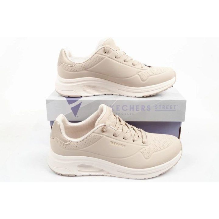 Moteriški sportbačiai su platforma Skechers Uno Lite 2, smėlio