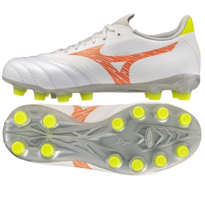 Vaikiški futbolo bateliai natūraliai vejai Mizuno Morelia Neo V Beta Select