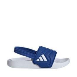 Vaikiškos šlepetės adidas Adilette Estrap 2.0, baltos ir mėlynos