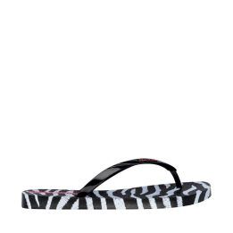 Moteriškos šlepetės per pirštą Ipanema Animal Print, juodos ir pilkos