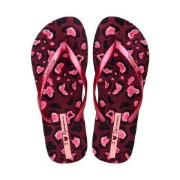 Moteriškos šlepetės per pirštą Ipanema Animal Print, rožinės