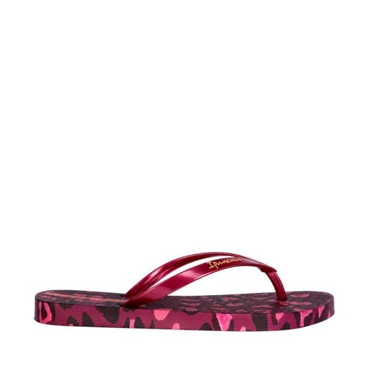 Moteriškos šlepetės per pirštą Ipanema Animal Print, rožinės