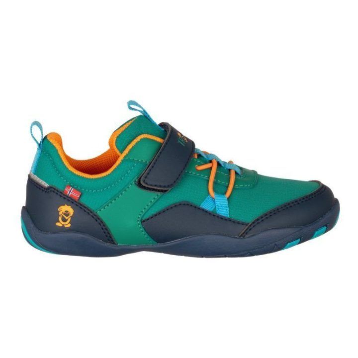 Vaikiški barefoot tipo batai Trollkids Skaland, žali ir mėlyni