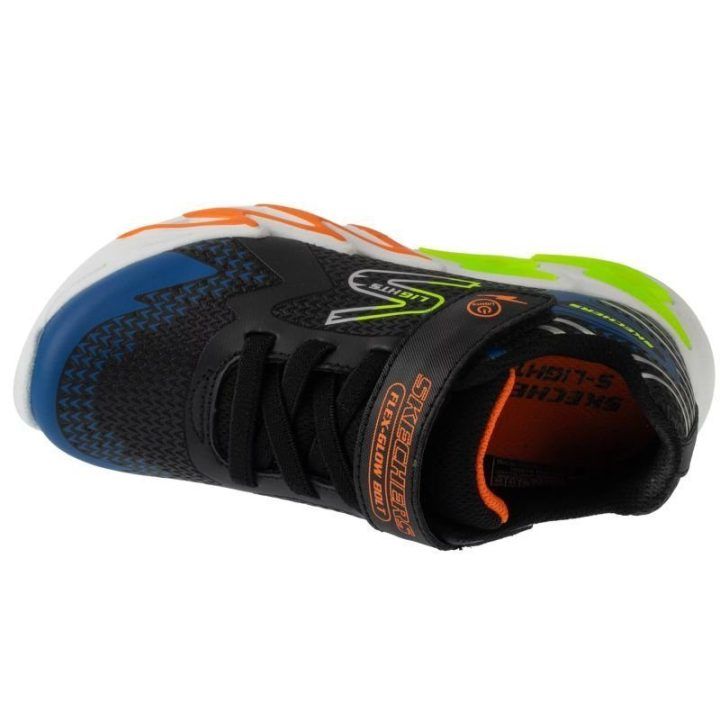 Vaikiški sportbačiai Skechers S-Lights: Flex-Glow Bolt, juodi