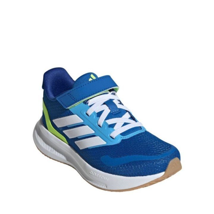 Vaikiški bėgimo sportbačiai su lipuku adidas Runfalcon 5, mėlyni