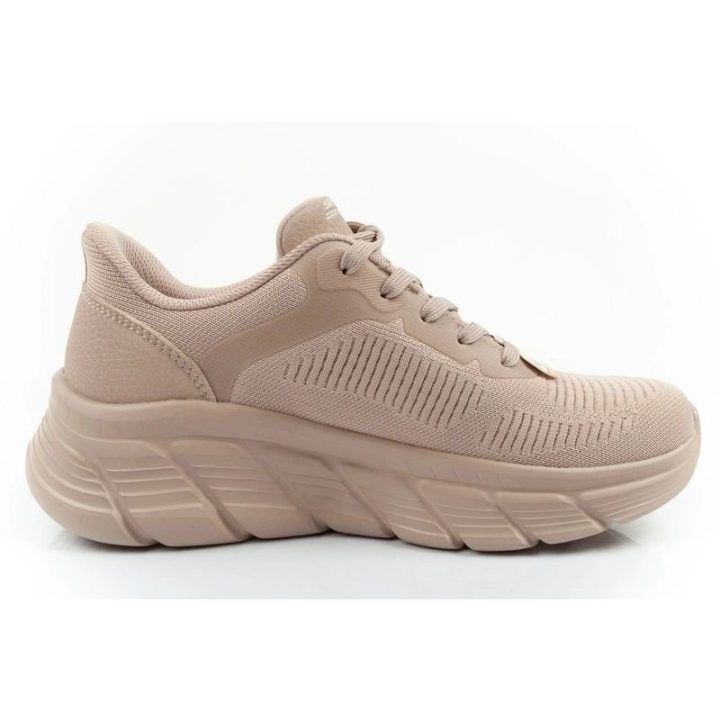 Moteriški sportbačiai Skechers Bobs B Flex Slip-ins, smėlio