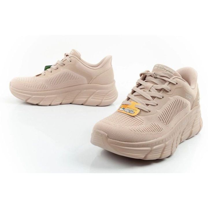 Moteriški sportbačiai Skechers Bobs B Flex Slip-ins, smėlio