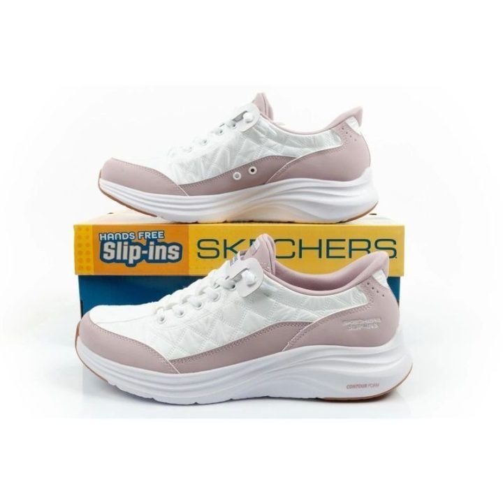 Moteriški įspiriami sportbačiai Skechers Contour, balti