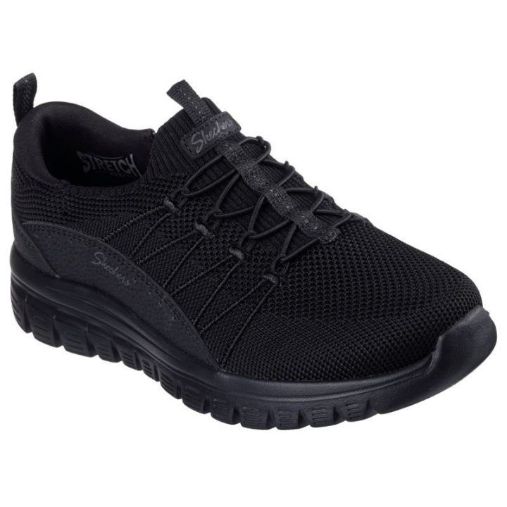 Moteriški sportbačiai su elastiniais raišteliais Skechers Graceful Picture Perfect