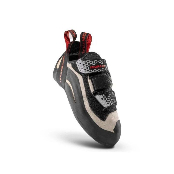 Moteriški laipiojimo bateliai La Sportiva Miura VS, balti ir raudoni