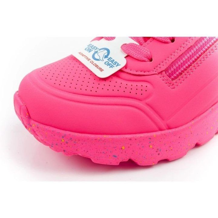 Vaikiški sportbačiai su užtrauktuku Skechers Uno Lite, rožiniai