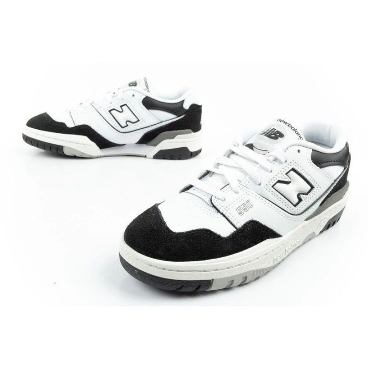 Vaikiški odiniai sportbačiai New Balance 550, juodi ir balti