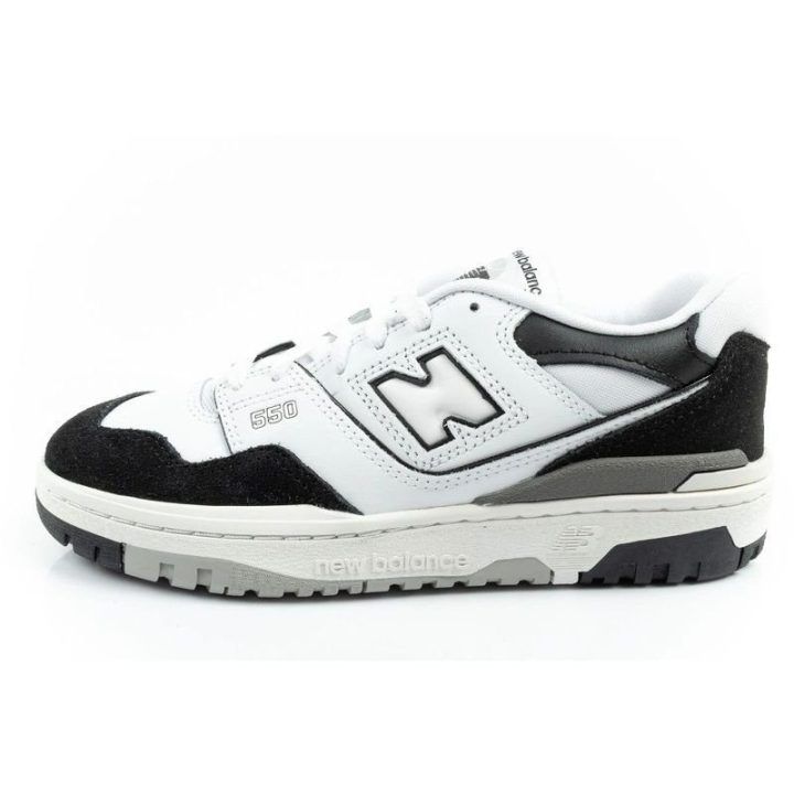 Vaikiški odiniai sportbačiai New Balance 550, juodi ir balti