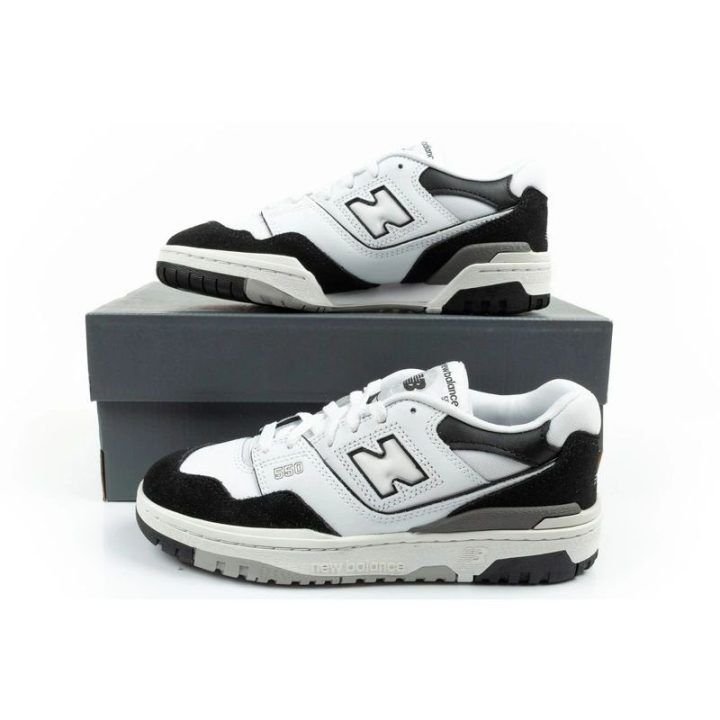 Vaikiški odiniai sportbačiai New Balance 550, juodi ir balti