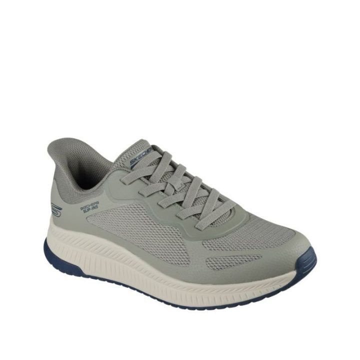 Vyriški įspiriami sportbačiai Skechers Bobs Squad 4, alyvuogių