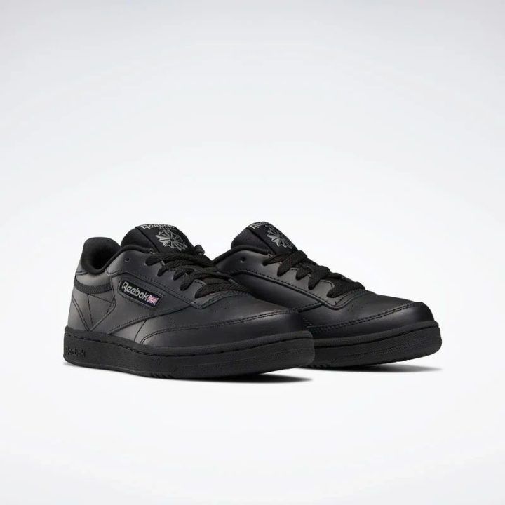 Moteriški sportbačiai Reebok Club C, juodi ir tamsiai pilki