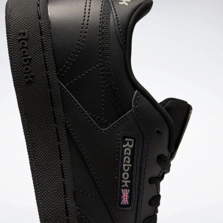 Moteriški sportbačiai Reebok Club C, juodi ir tamsiai pilki