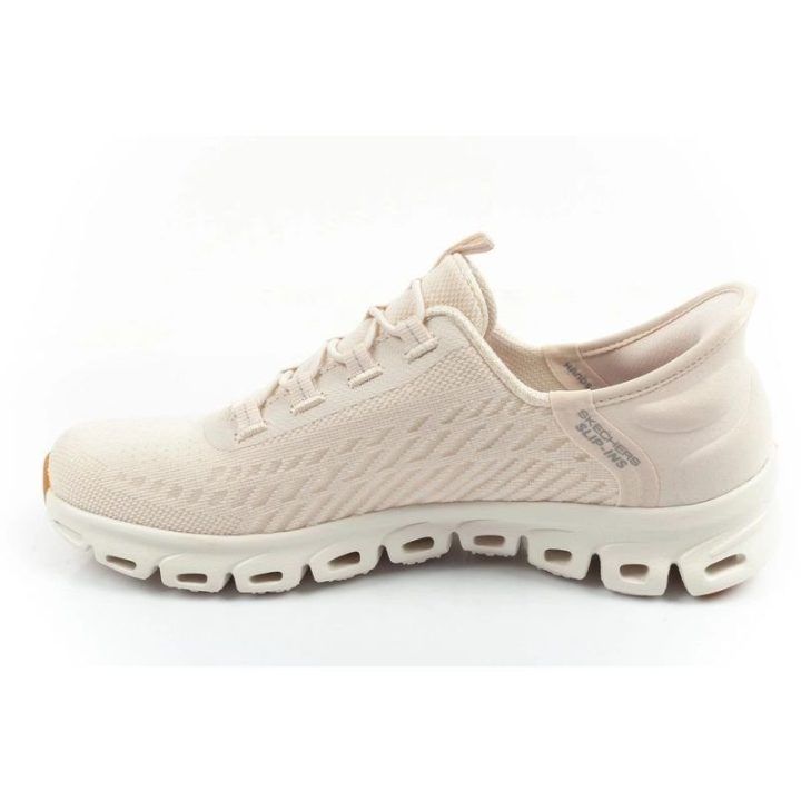 Moteriški įspiriami sportbačiai Skechers Glide-Step, ekru