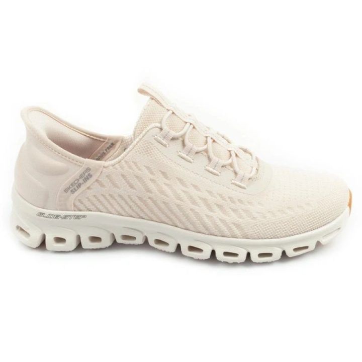 Moteriški įspiriami sportbačiai Skechers Glide-Step, ekru