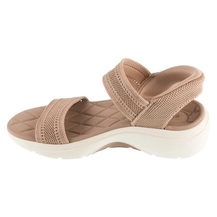 Moteriškos įspiriamos basutės Skechers GO Walk Arch Fit 2.0, smėlio