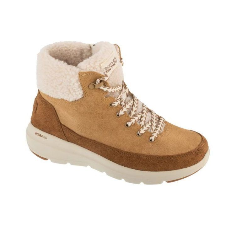 Moteriški žieminiai batai Skechers Glacial Ultra - Autumn Days, rudi