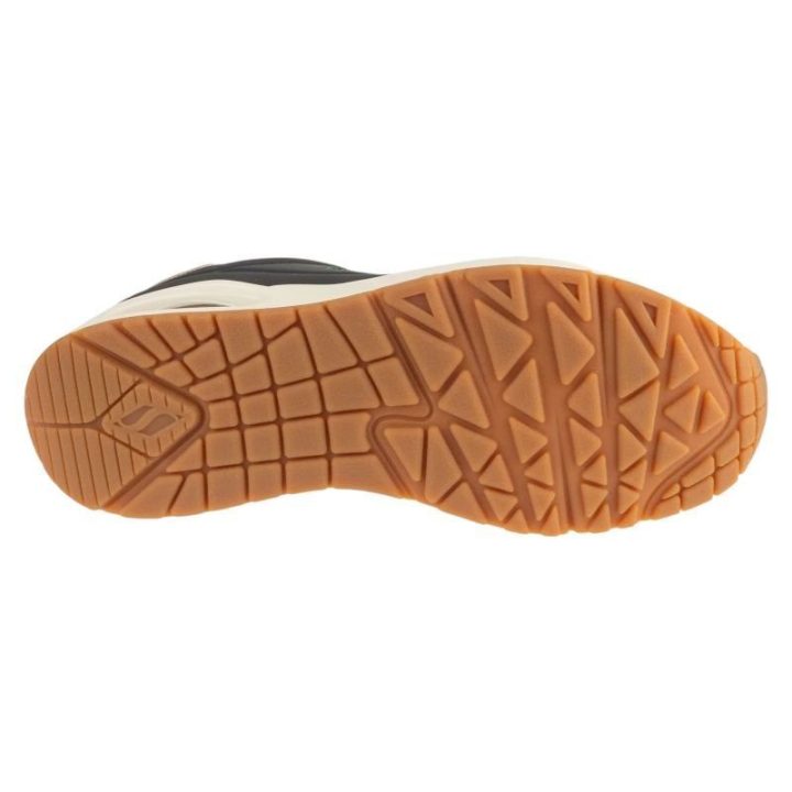 Moteriški sportbačiai su rožių motyvu Skechers Uno, juodi